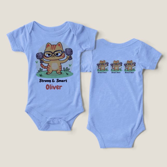Strong Smart Cat (Design Front & Back)