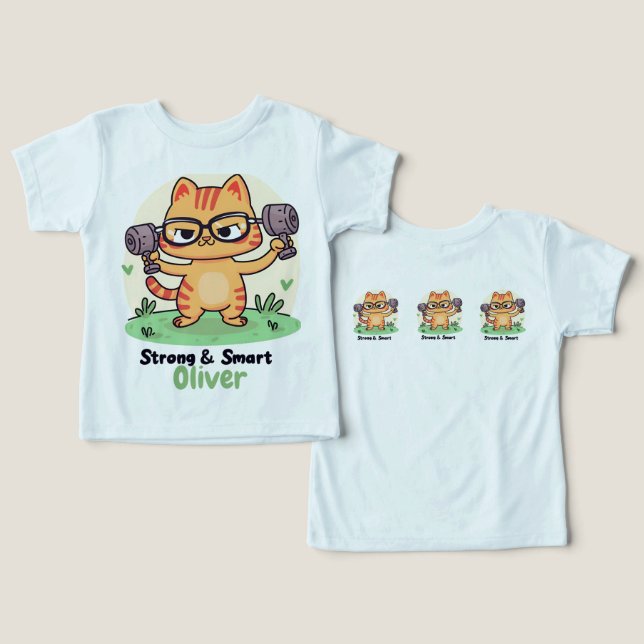Strong Smart Cat (Design Front & Back)