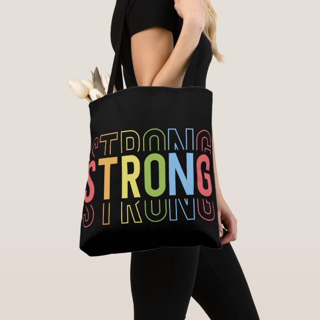 Strong Strength Tote Bag (Close Up)