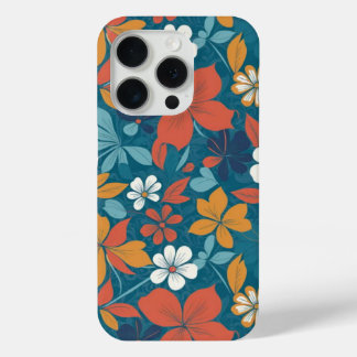 Strong Summer Floral Pattern iPhone 15 Pro Case