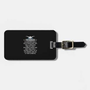 Strong Swimmer Swim Swimming Gifts For Men Women Luggage Tag