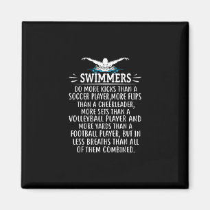 Strong Swimmer Swim Swimming Gifts For Men Women Magnet