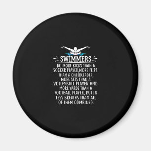 Strong Swimmer Swim Swimming Gifts For Men Women Magnet