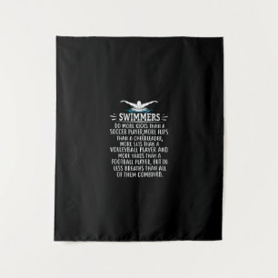 Strong Swimmer Swim Swimming Gifts For Men Women Tapestry