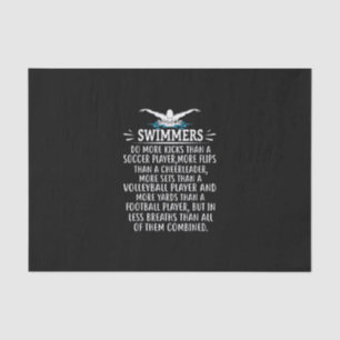 Strong Swimmer Swim Swimming Gifts For Men Women Tissue Paper