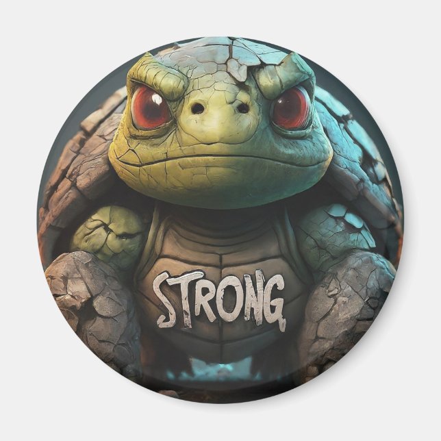 Strong Turtle  Magnet (Front)