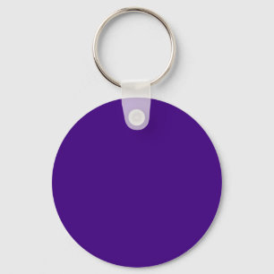 Strong Violet 400080 Colour - Add a Name Option Key Ring
