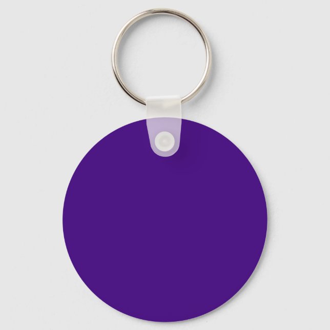 Strong Violet 400080 Colour - Add a Name Option Key Ring (Front)