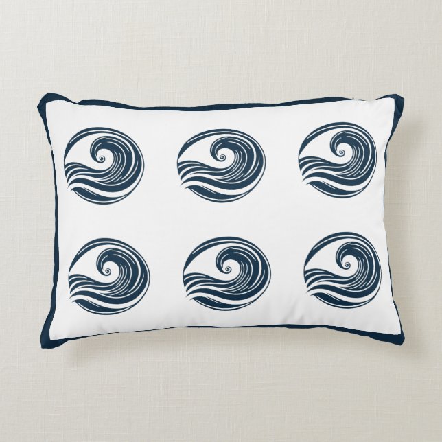 Strong Wave  Decorative Cushion (Front)