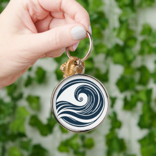 Strong Wave Key Ring