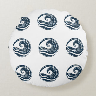 Strong Wave Round Cushion