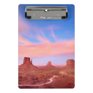 Strong Winds over Desert Valley Mini Clipboard