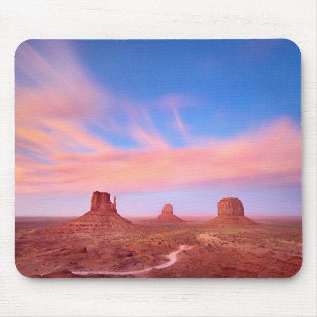 Strong Winds over Desert Valley Mouse Pad (Front)