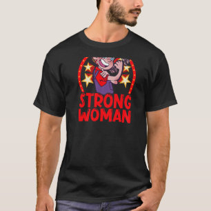 Strong Woman Backprint Circus & Clown _1 T-Shirt