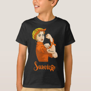 Strong Woman Blood Cancer Awareness  T-Shirt