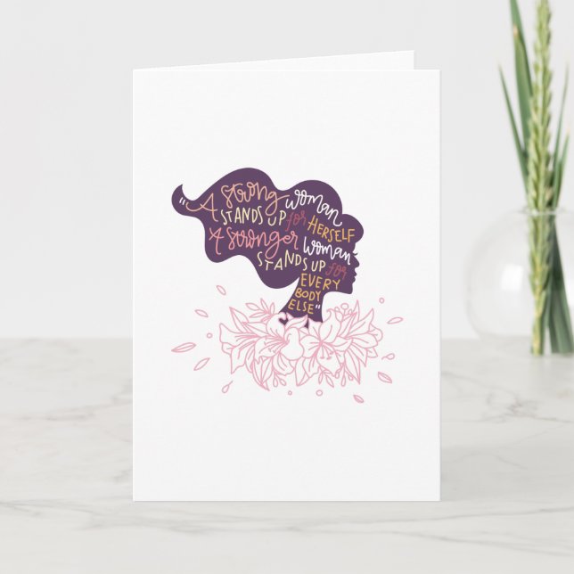 Strong Woman Card (Front)