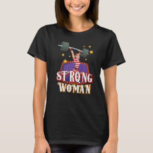 Strong Woman Costume Circus Staff Carnival Men Wo T-Shirt