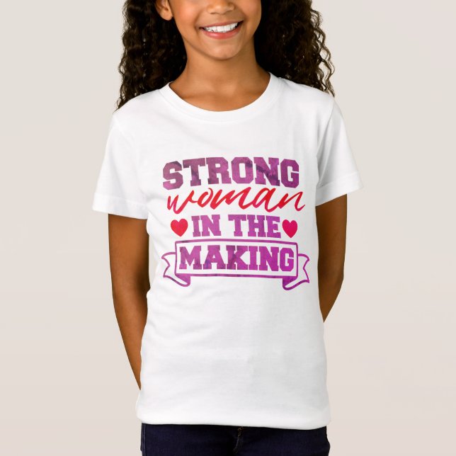 Strong Woman In The Making Tie Dye T-Shirt (Front)