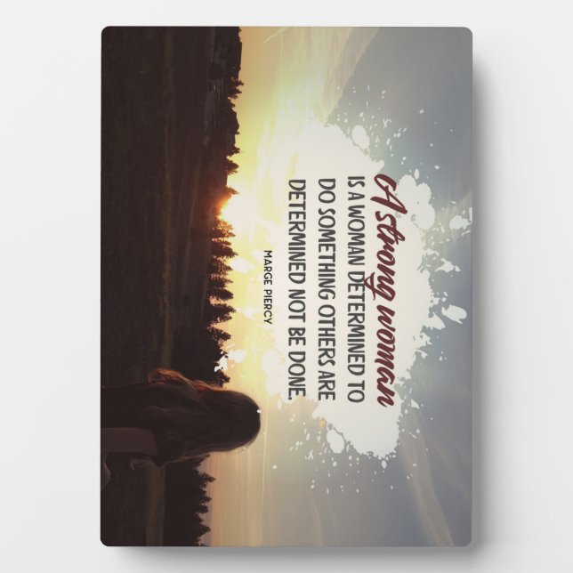 Strong Woman Plaque (Front)