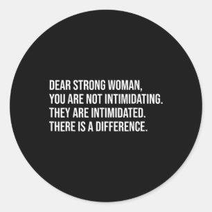Strong Woman Pro Choice Feminist  Classic Round Sticker