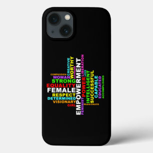 Strong Woman Word Cloud iPhone 13 Case