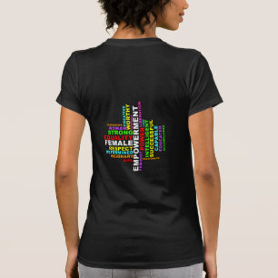 Strong Woman Word Cloud T-Shirt