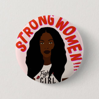 Strong Women 6 Cm Round Badge