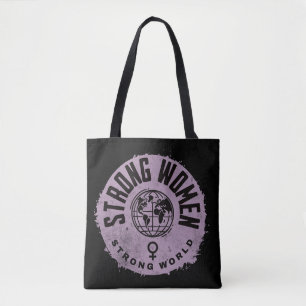 Strong Women Inspirational Quote Tote Bag