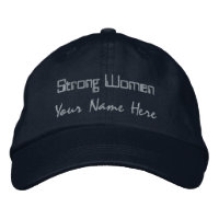 Strong Women Personalised Navy-Hat Stylish Women's