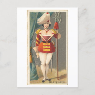 Strong Women Series #17: Bodyguard Vintage Postcard