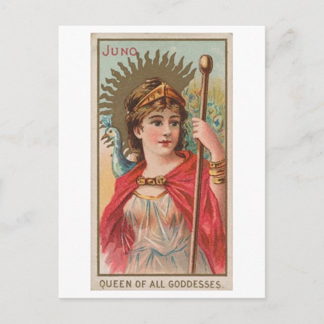 Strong Women Series #52: Juno Goddess Vintage Postcard (Front)