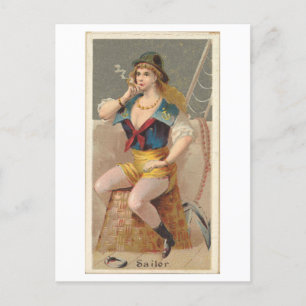 Strong Women Series #5: Sailor Vintage Postcard