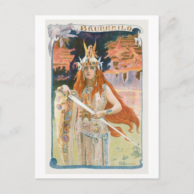 Strong Women Series #61: Brunhilda Illustration Postcard (Front)