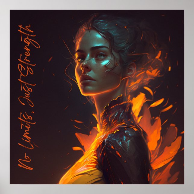 Strong women, strong world - poster inspirant (Front)