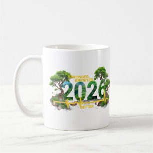 Stronger Brighter Better 2026 Nature Heartbeat Coffee Mug