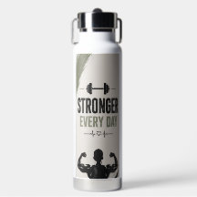Stronger Every Day Fitness Water Bottle