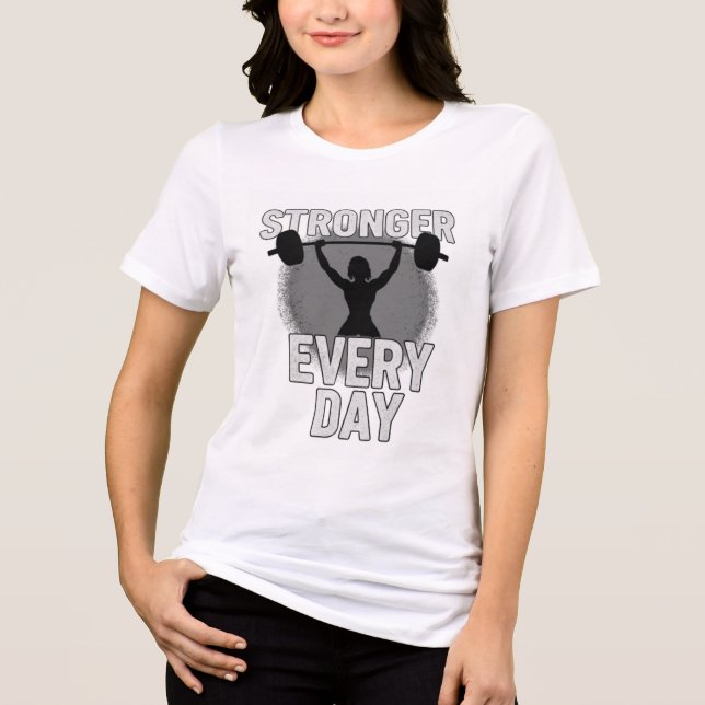 Stronger Every Day Women’s T-Shirt Tri-Blend Shirt (Front)