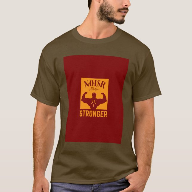 Stronger Gym Motivation T-Shirt (Front)