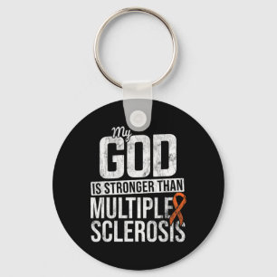 Stronger Multiple Sclerosis Ms Awareness Orange Ri Key Ring