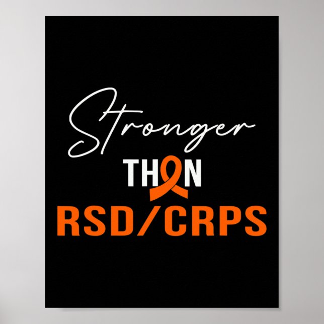 Stronger Rsd Crps Warrior Rsd Crps Awareness  Poster (Front)