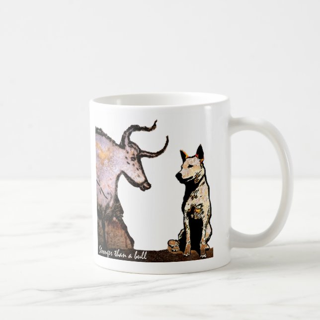 Stronger than a Bull Left Handed Coffee Mug (Right)