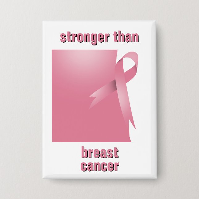Stronger Than Breast Cancer Button (Front)