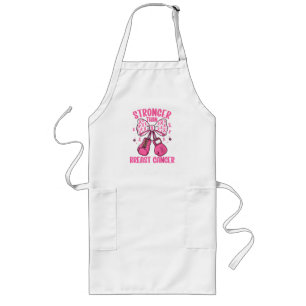 Stronger Than Breast Cancer Long Apron