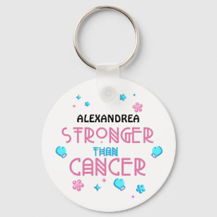 Stronger Than Cancer   Cancer Survivor Custom   Key Ring