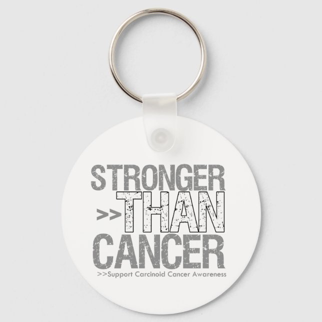Stronger Than Cancer - Carcinoid Cancer Key Ring (Front)