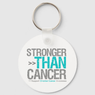 Stronger Than Cancer - Ovarian Cancer Key Ring