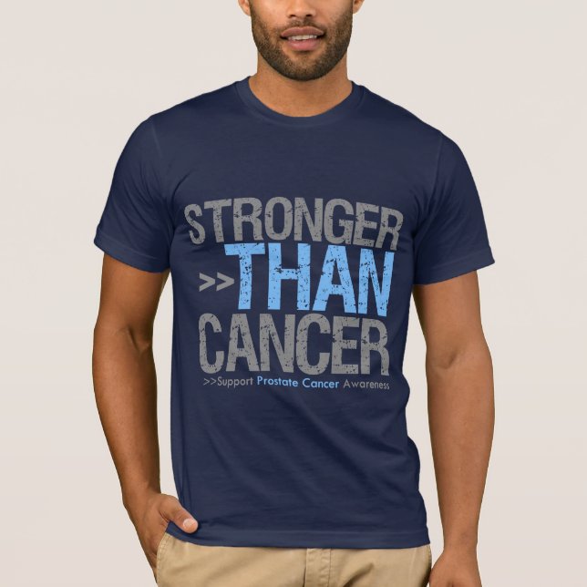 Stronger Than Cancer - Prostate Cancer T-Shirt (Front)