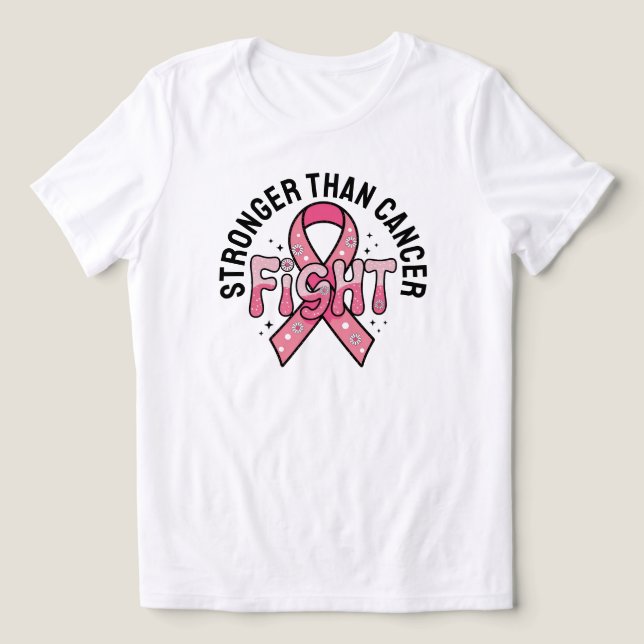 Stronger Than Cancer Tri-Blend Shirt (Design Front)