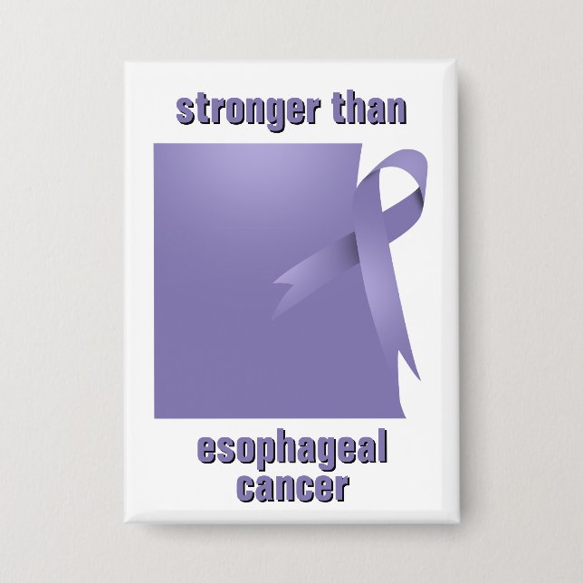 Stronger Than Oesophageal Cancer Button (Front)