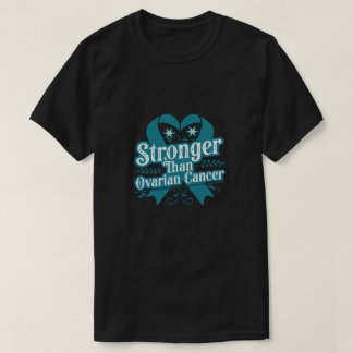 Stronger Than Ovarian Cancer Typography T-Shirt